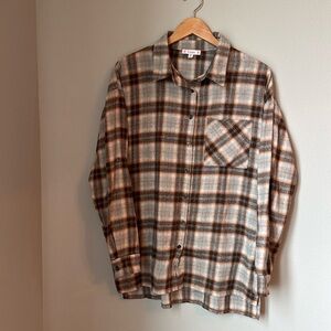 Flannel women’s size M brown